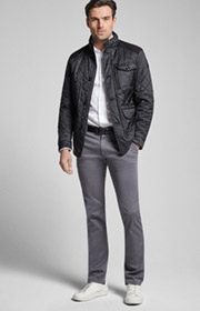 Steppjacke Clinton in Schwarz