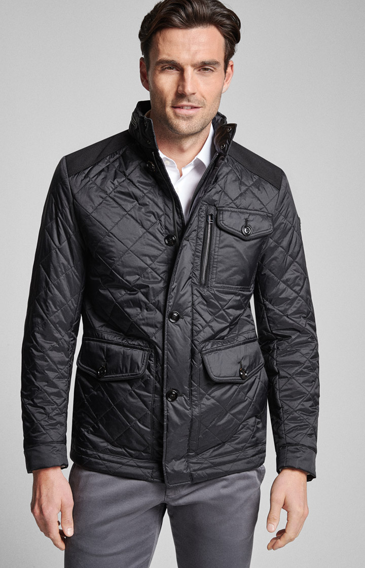 Steppjacke Clinton in Schwarz