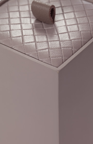 Bathline cosmetics box, grey-rosé