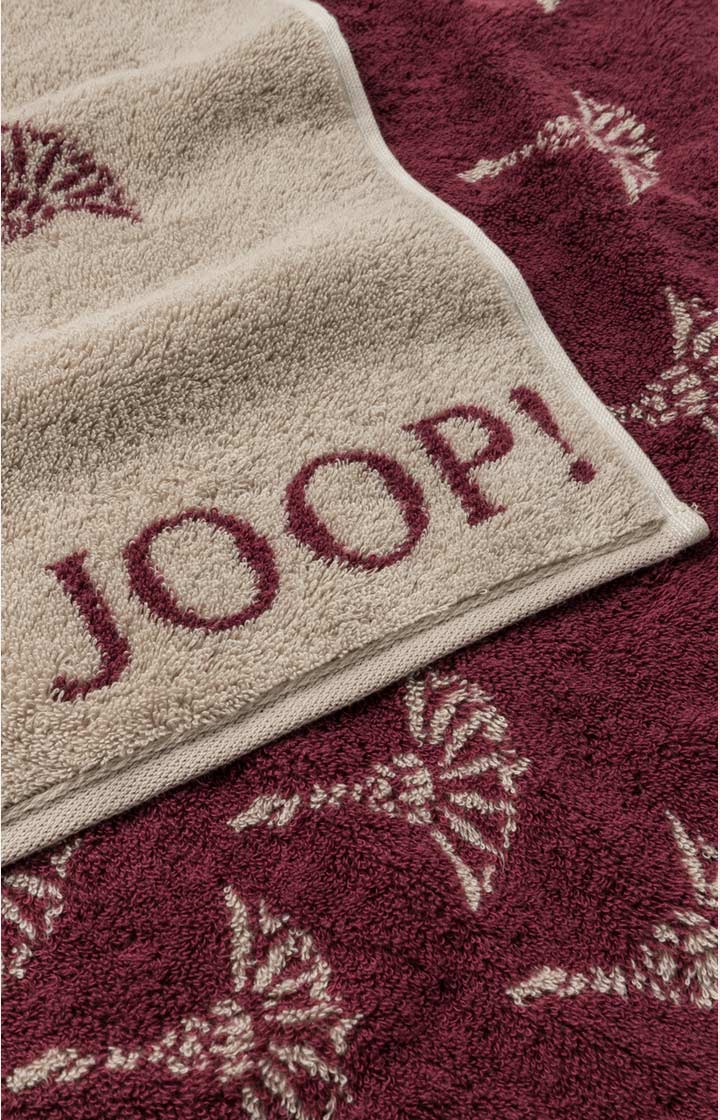 JOOP! FADED CORNFLOWER Shower Towel in Rouge, 80 x 150 cm