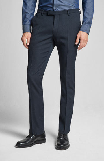 Hose Exile in Dunkelblau gemustert