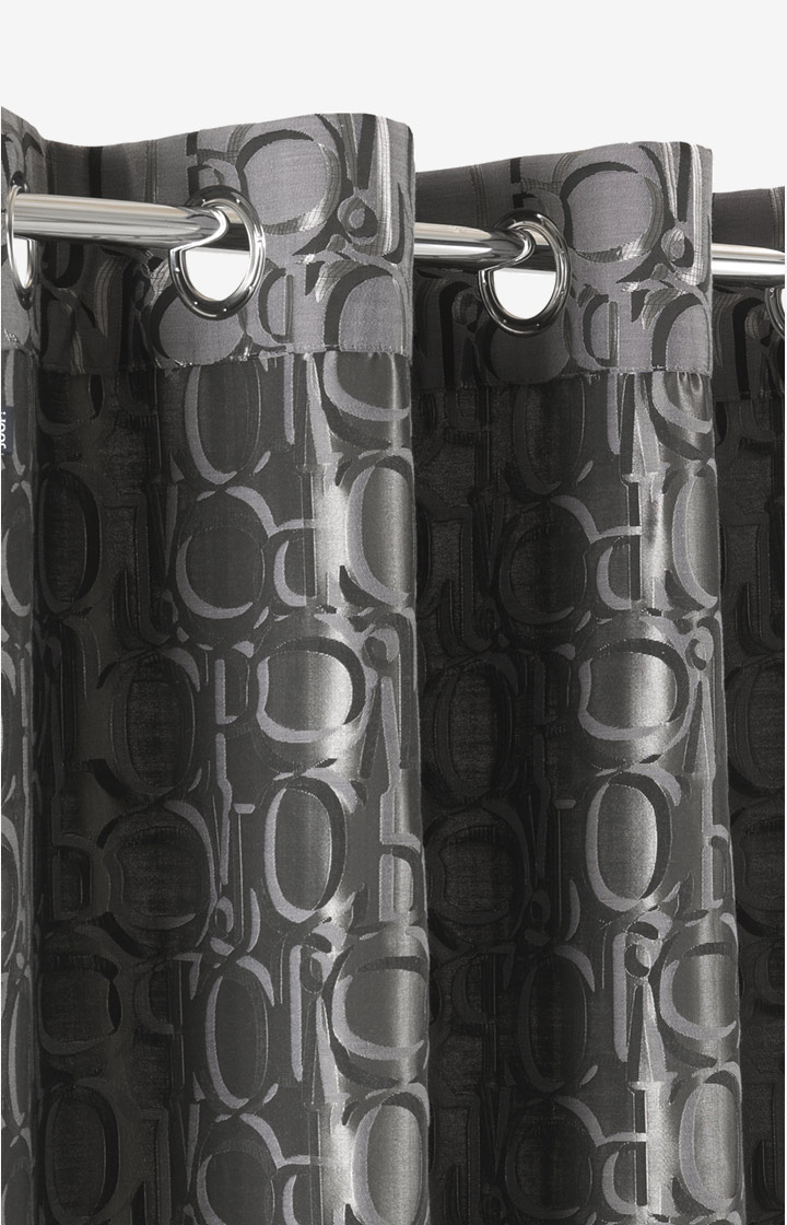 Ready-made JOOP! Ornament Curtains in Anthracite