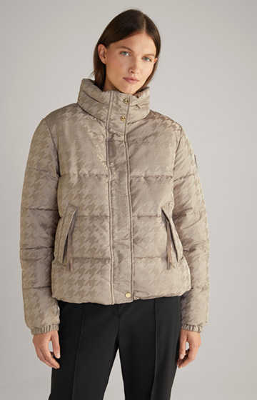 Quilted Jacket in Greige
