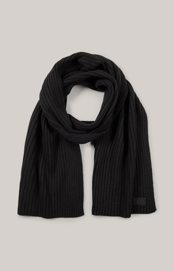 Francis Knitted Scarf in Black