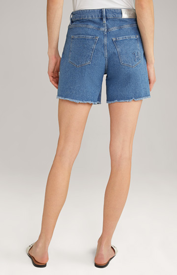 Jeans-Shorts in Medium Blue