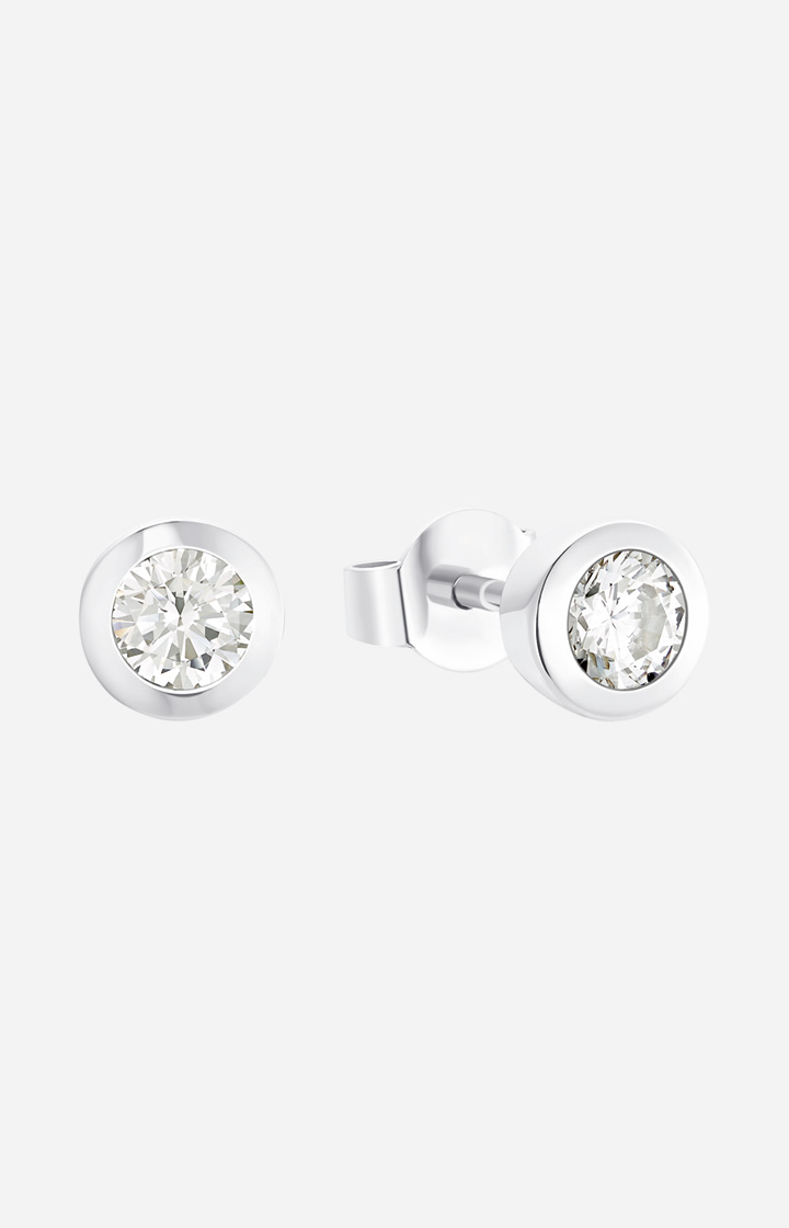 Stud earrings in silver