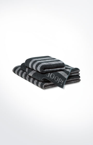 Frottierserie Classic Stripes, Schwarz
