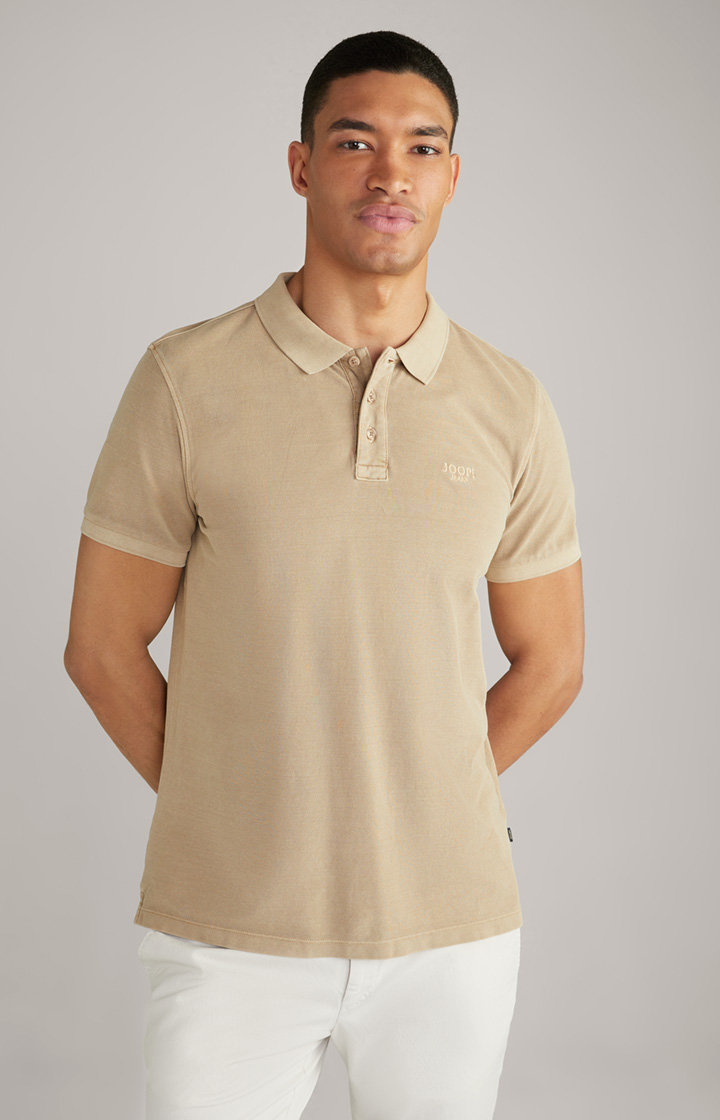 Ambrosio Polo Shirt in Beige Brown