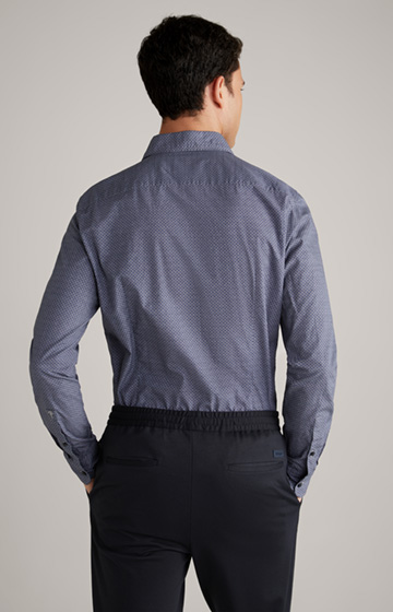 Pai Cotton Shirt in Grey/Blue