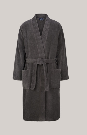 Men’s bathrobe in anthracite