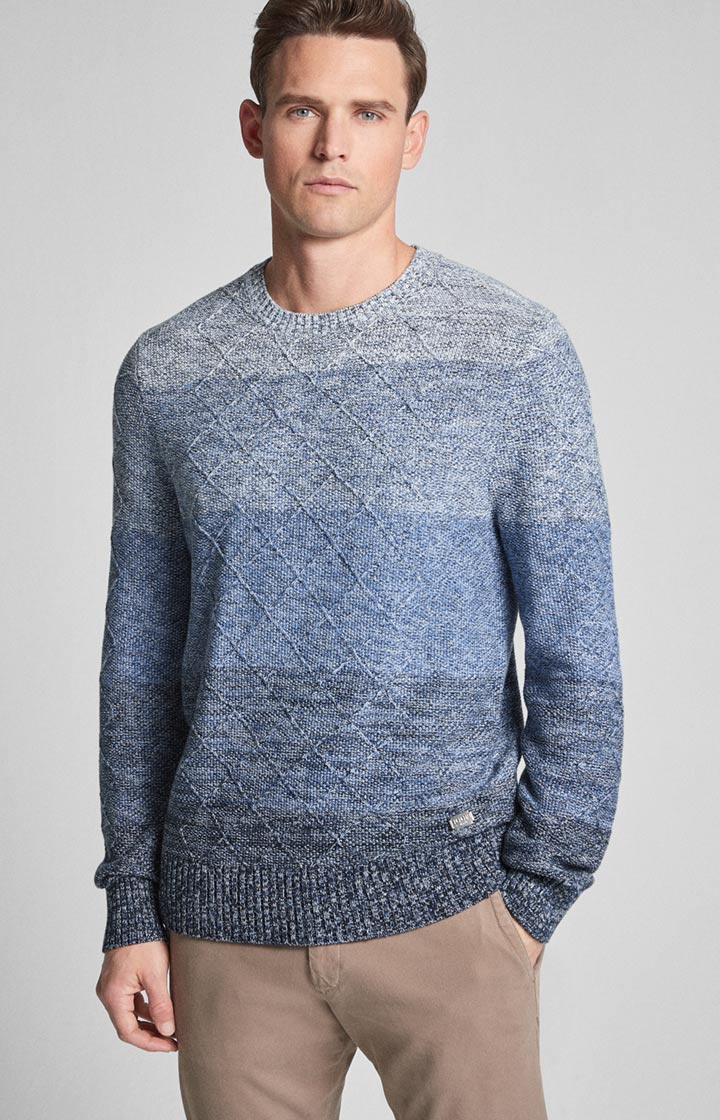 Pullover Vaios in Blau meliert 