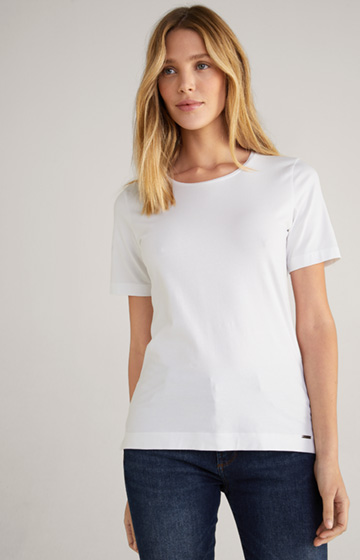 Basic T-Shirt Tess in Weiß