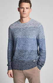 Pullover Vaios in Blau meliert 