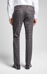 Baukasten Hose Blayr in Braun/Grau kariert 