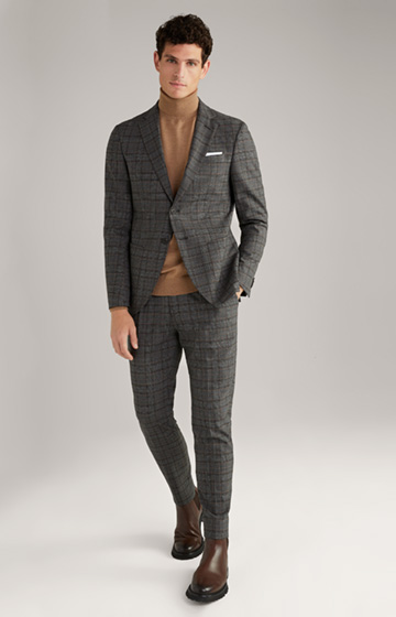 Dash-Bird Modular Suit in Grey Check
