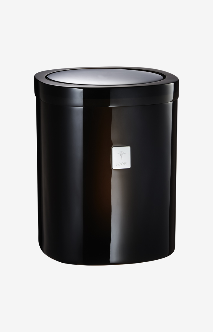 Crystal Line storage bin with swivel lid in anthracite