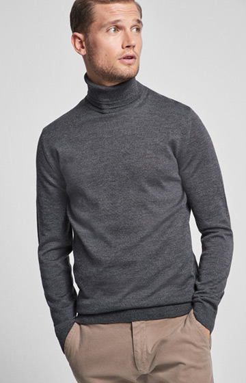 Rollkragenpullover Donte in Anthrazit