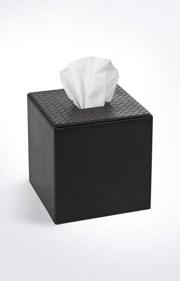 Kosmetiktuch-Spender Bathline, Schwarz