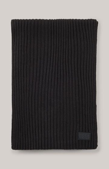 Francis Knitted Scarf in Black