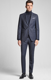 Anzug Finlo-Brake in Dunkelblau kariert