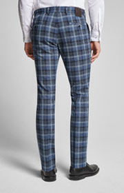 Hose Hank in Dunkelblau kariert