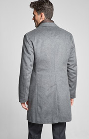 Mantel Morris in Grau melange