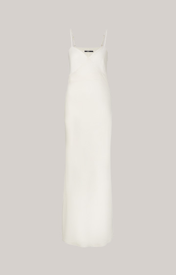 Lingerie-Satin-Kleid in Ecru