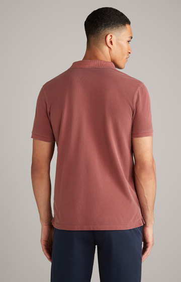 Koszulka polo Ambrosio w kolorze rdzawym