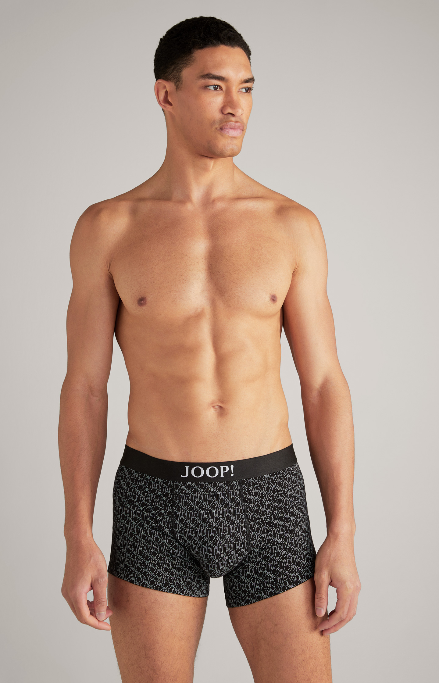 3-Pack of Fine Cotton Stretch Boxers in Black/Dark Blue/Grey - in the JOOP!  Online Shop