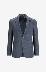 Sakko Heathrow in Mittelblau gemustert