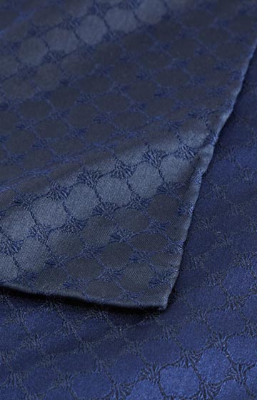 Silk Pocket Square in Dark Blue