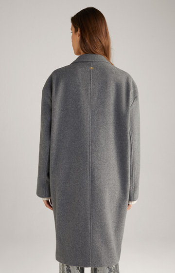 Wool Mix Coat in Grey