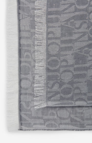 Schal Mace in Hellgrau/Silber