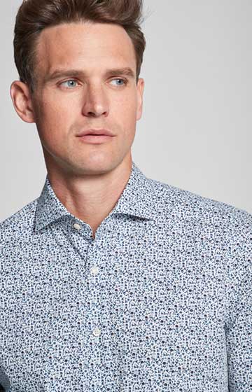 Hemd Panko in Blau/Bordeaux/Weiß