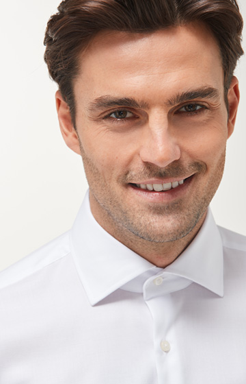 Hemd Mika - bügelfrei - in Weiß