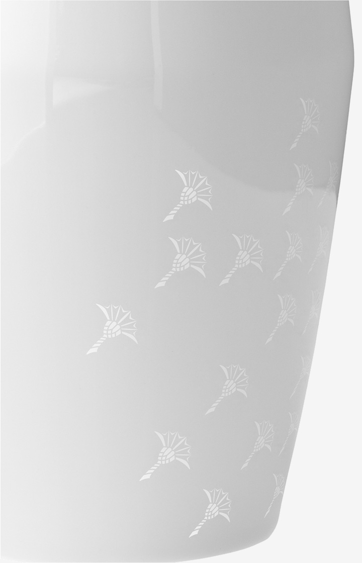 Karaffe/Vase Faded Cornflower in Weiß - 25 cm Höhe