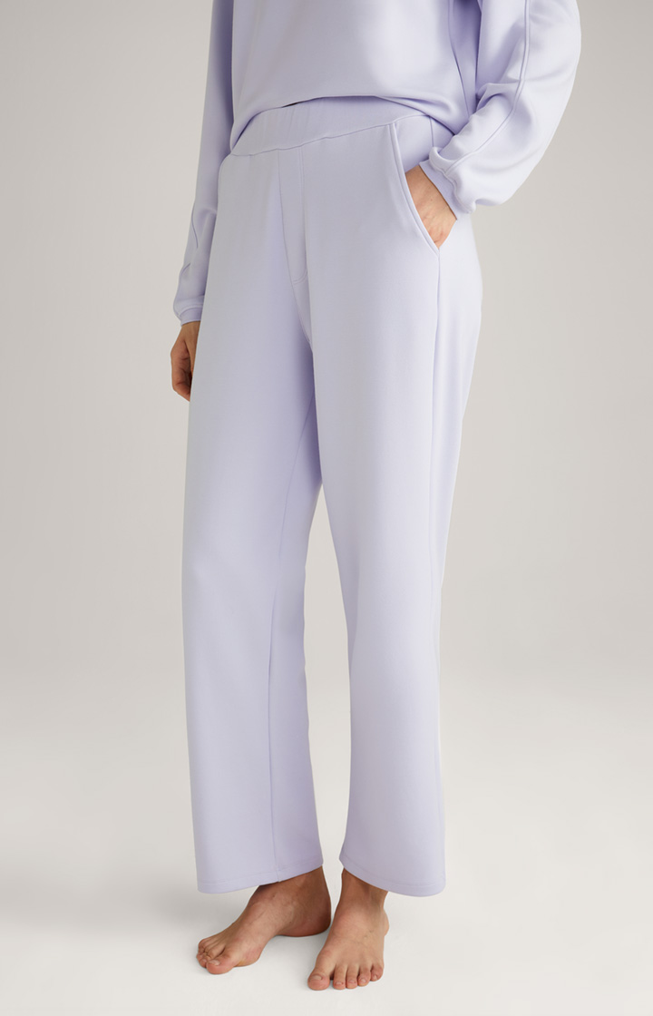 Spodnie dresowe Loungewear o wysokim stanie w kolorze lawendowym