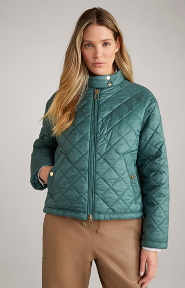 Quilted Jacket in Petrol