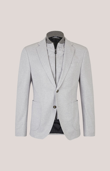Harco Jacket in Mottled Light Grey