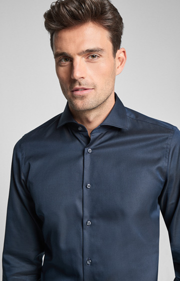 Hemd Panko - bügelleicht - in Dunkelblau