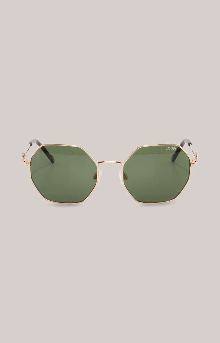 Sonnenbrille in Gold/Grün