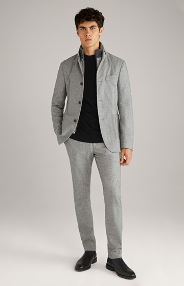 Hectar-Hank Modular Suit in Grey Melange