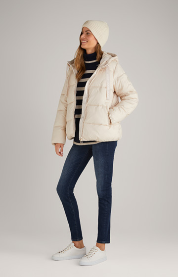 Quilted Jacket in Off-White