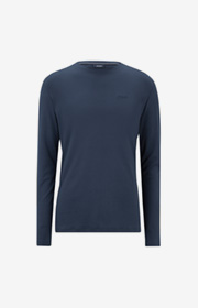 Langarm-Shirt Clifford in Dunkelblau