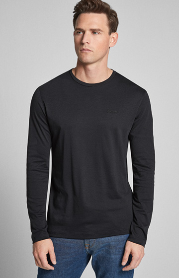 Langarm-Shirt Clifford in Schwarz