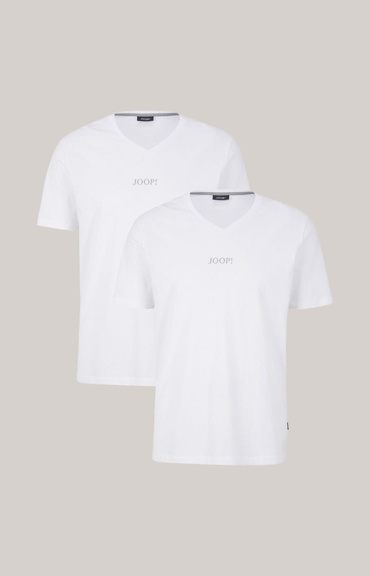 2er-Pack Fine Cotton T-Shirts in Weiß