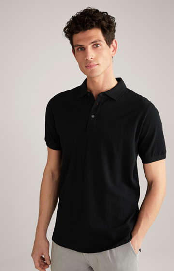 Primus Cotton Polo Shirt in Black