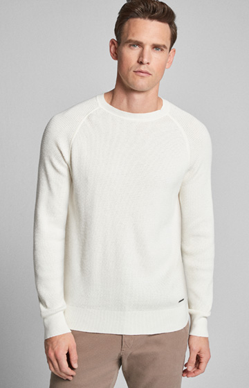 Pullover Sage in Offwhite