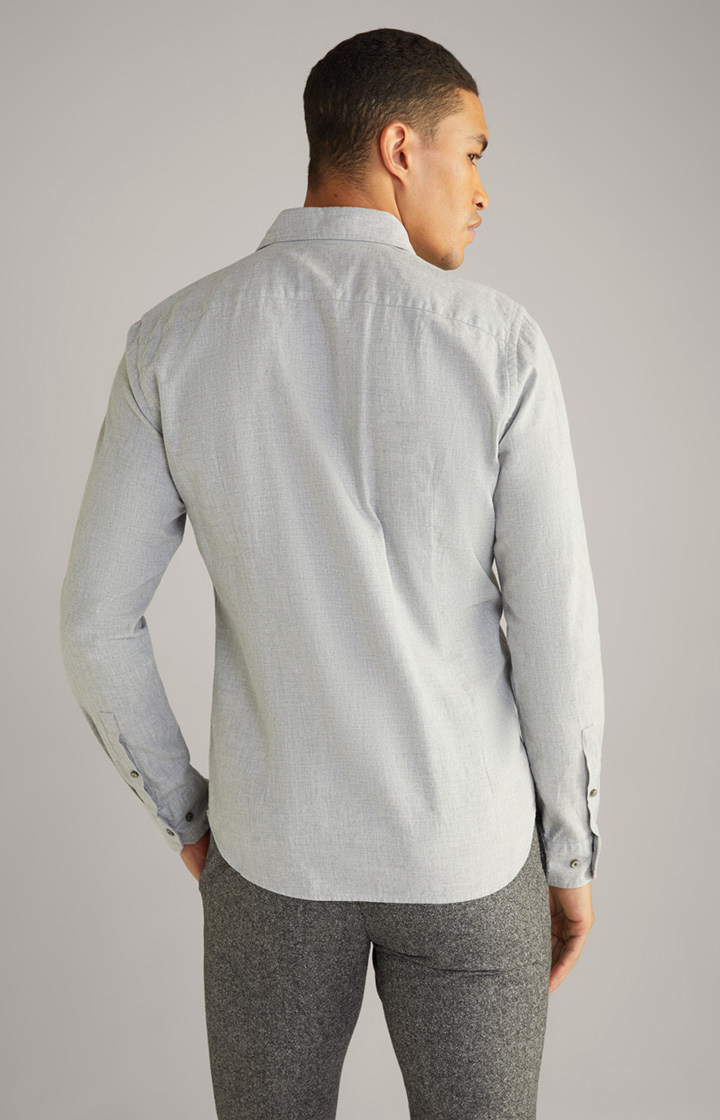 Pai Cotton Shirt in Light Grey Marl - in the JOOP! Online Shop