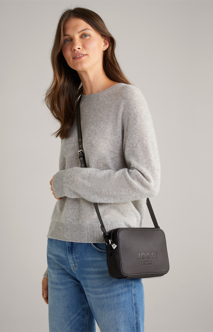 Lettera Cloe Shoulder Bag in Dark Grey 
